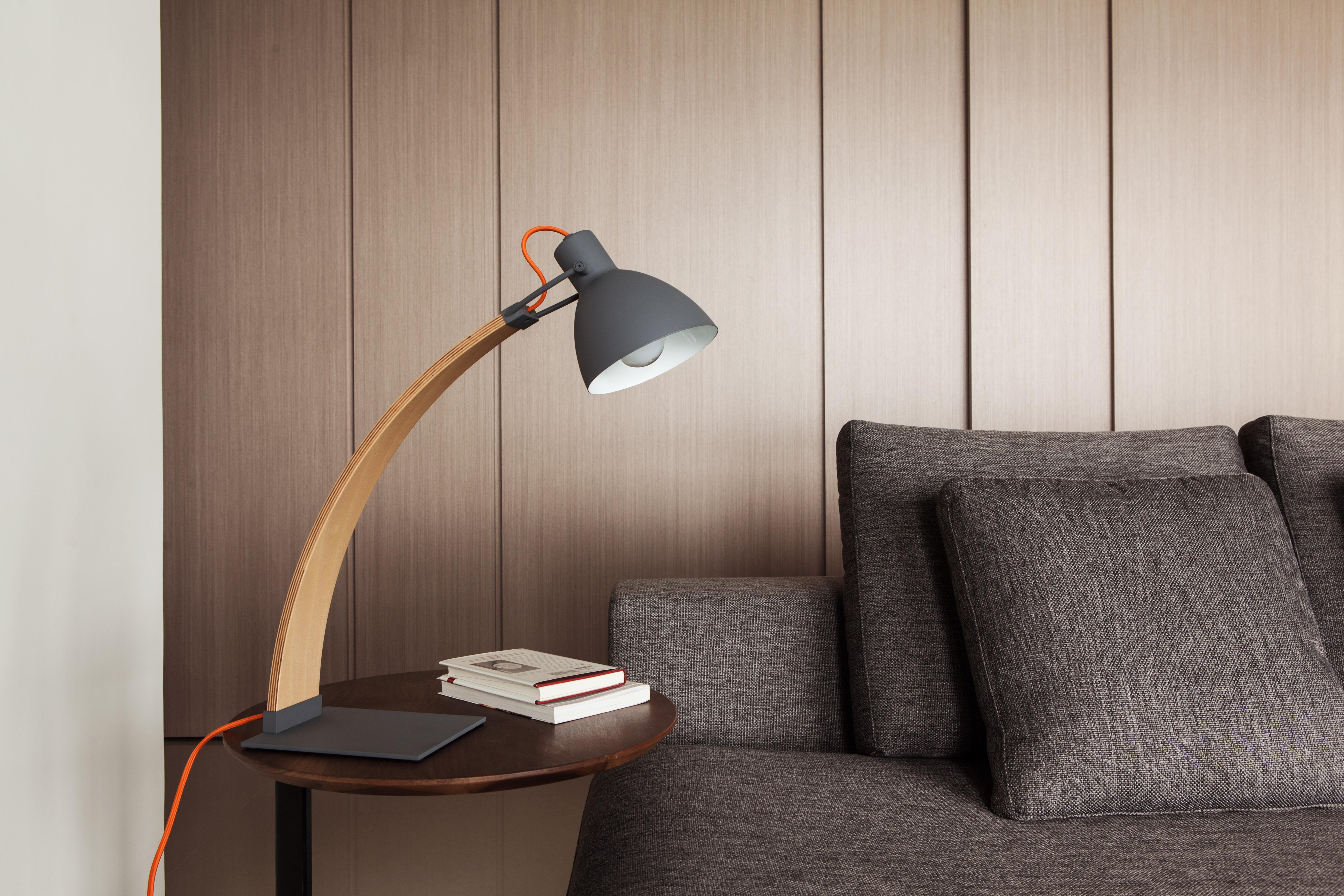 Contemporary LAITO Wood Table Lamp For Sale