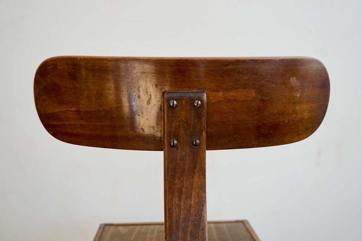 Lajos Kozma 1930s Hungarian Bent Wood Chair Designed for Heisler, Budapest 5