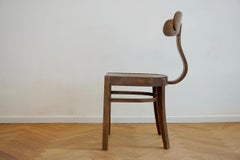 Lajos Kozma 1930s Hungarian Bent Wood Chair Designed for Heisler, Budapest