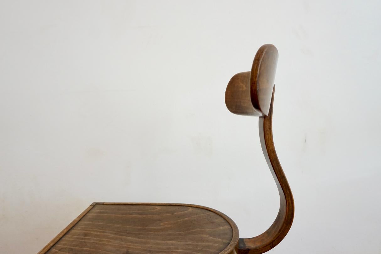 Lajos Kozma 1930s Hungarian Bent Wood Chair Designed for Heisler, Budapest 2