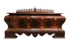 Lajos Kozma Art Deco Sideboards with Inlay, Ca. 1920s '2 Pieces'