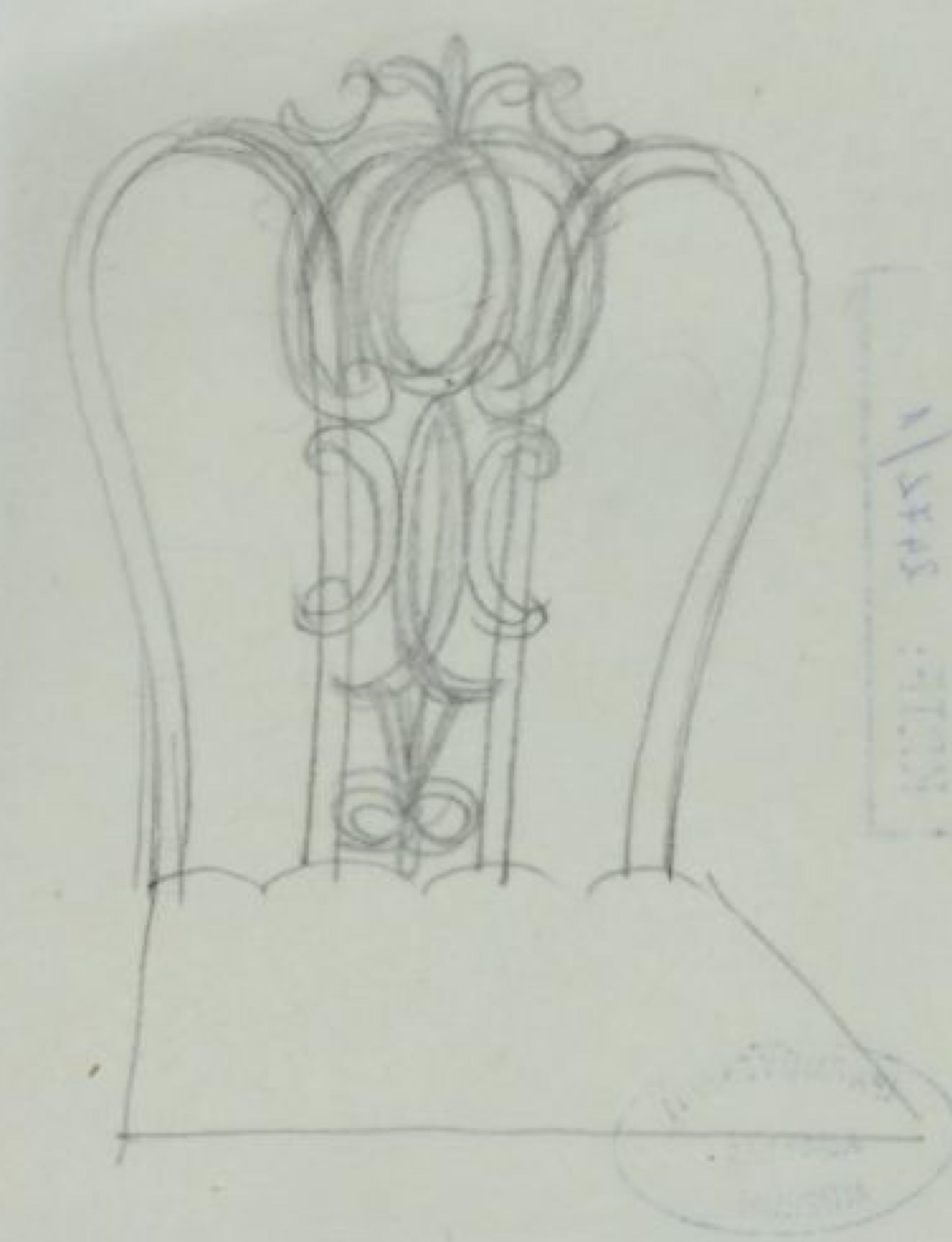 Lajos Kozma Märchenhafte Rokokostühle, Paar aus volkstümlichem Nussbaumholz, Ungarn, ca. 1925 im Angebot 4