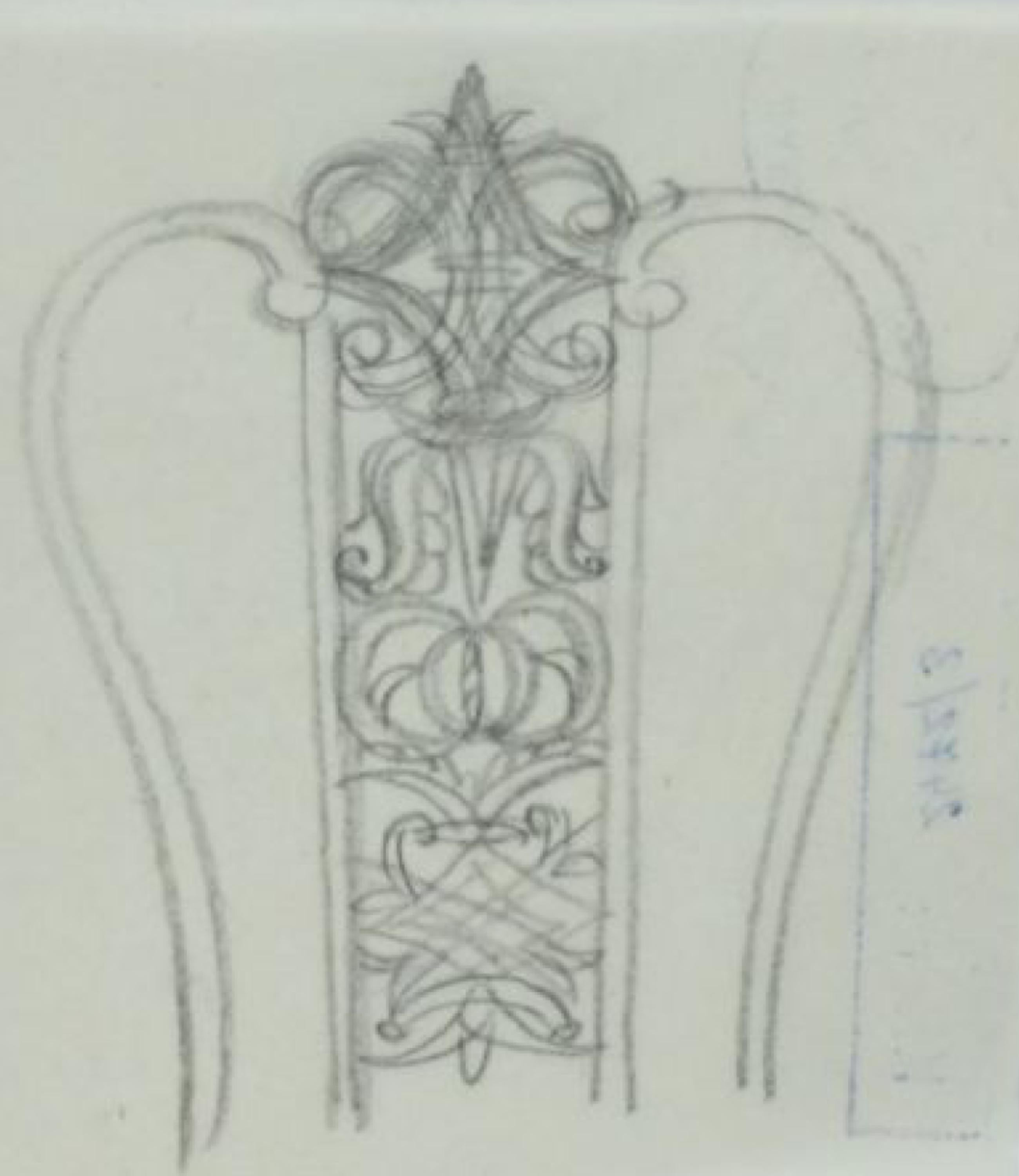 Lajos Kozma Märchenhafte Rokokostühle, Paar aus volkstümlichem Nussbaumholz, Ungarn, ca. 1925 im Angebot 5