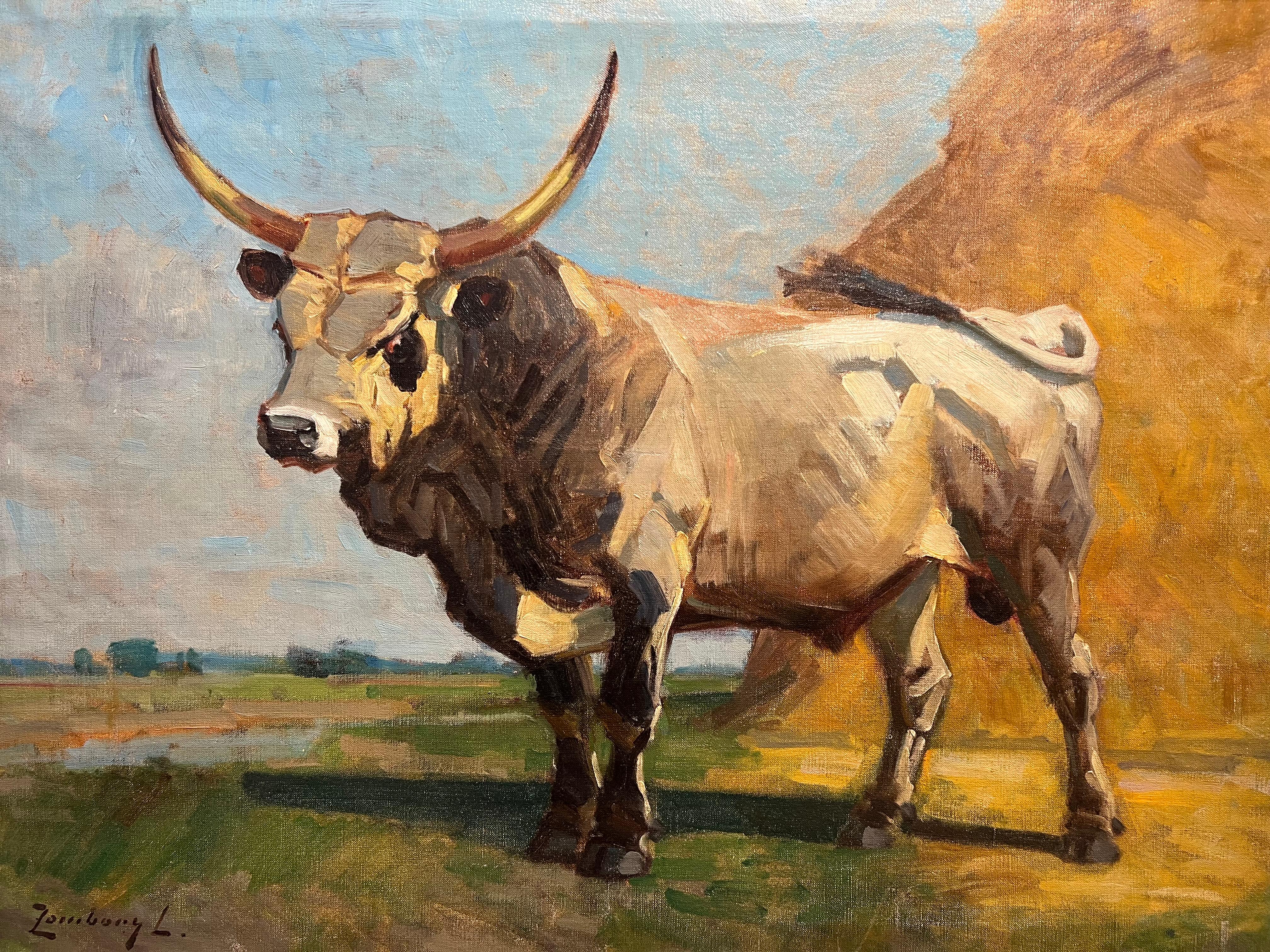 The Mighty Bull – Painting von Lajos Zombory