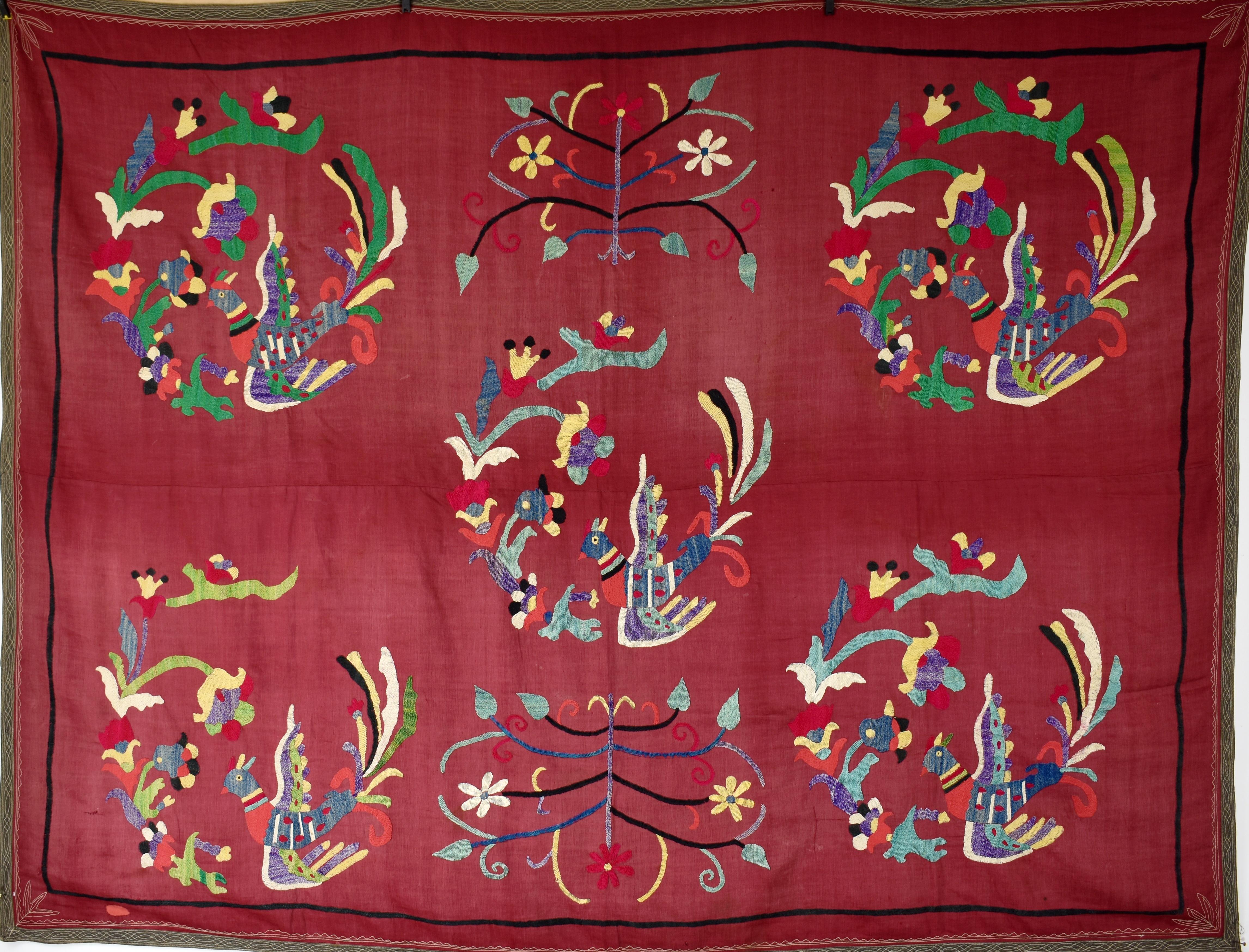 Cotton Lakai Wall Hanging, Mid 20th Century For Sale