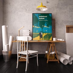 BALATON BALATONI HETEK  Ungarisches Reiseplakat, ERNIE SANDOR, 1959