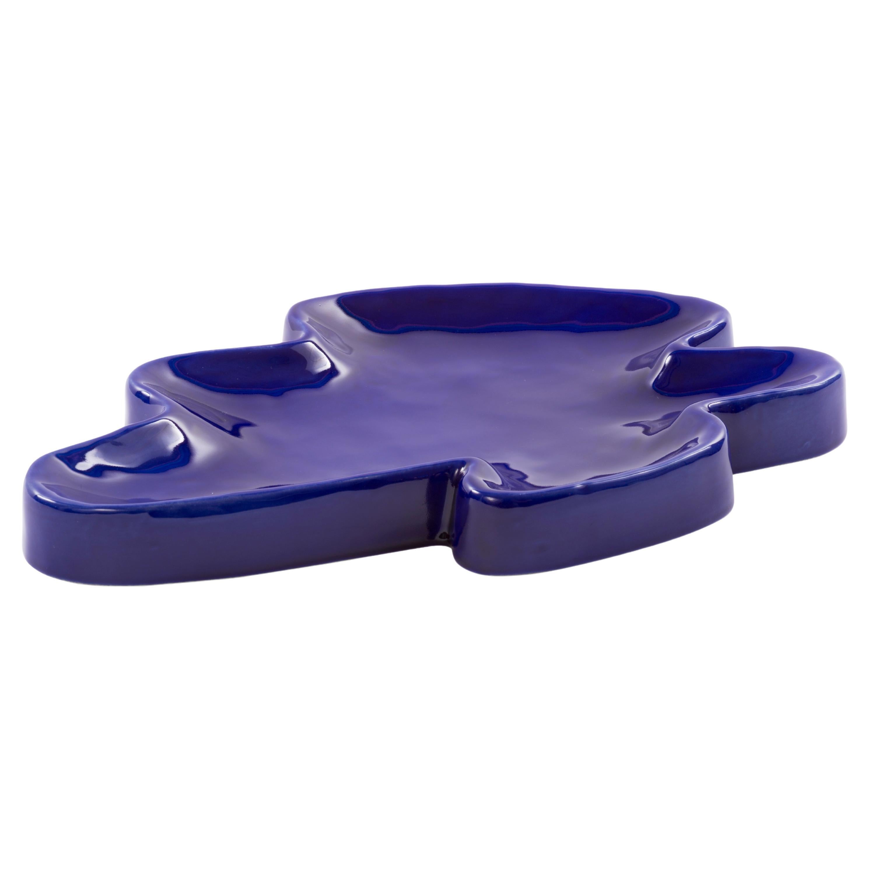 Lake Big Cobalt Tray by Pulpo For Sale