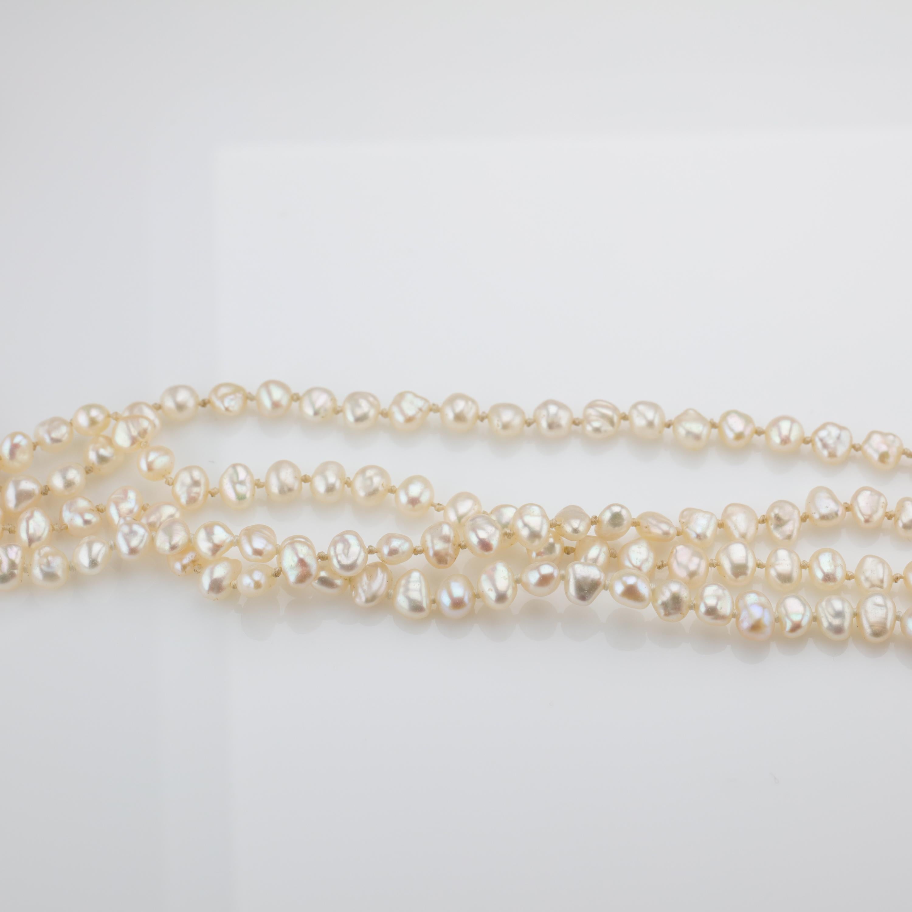 Gump's Pearl and Opal Necklace Features Rare & Authentic Biwa Pearls 2