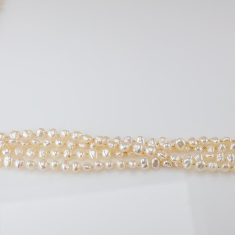 Gump's Pearl and Opal Necklace Features Rare and Authentic Biwa Pearls