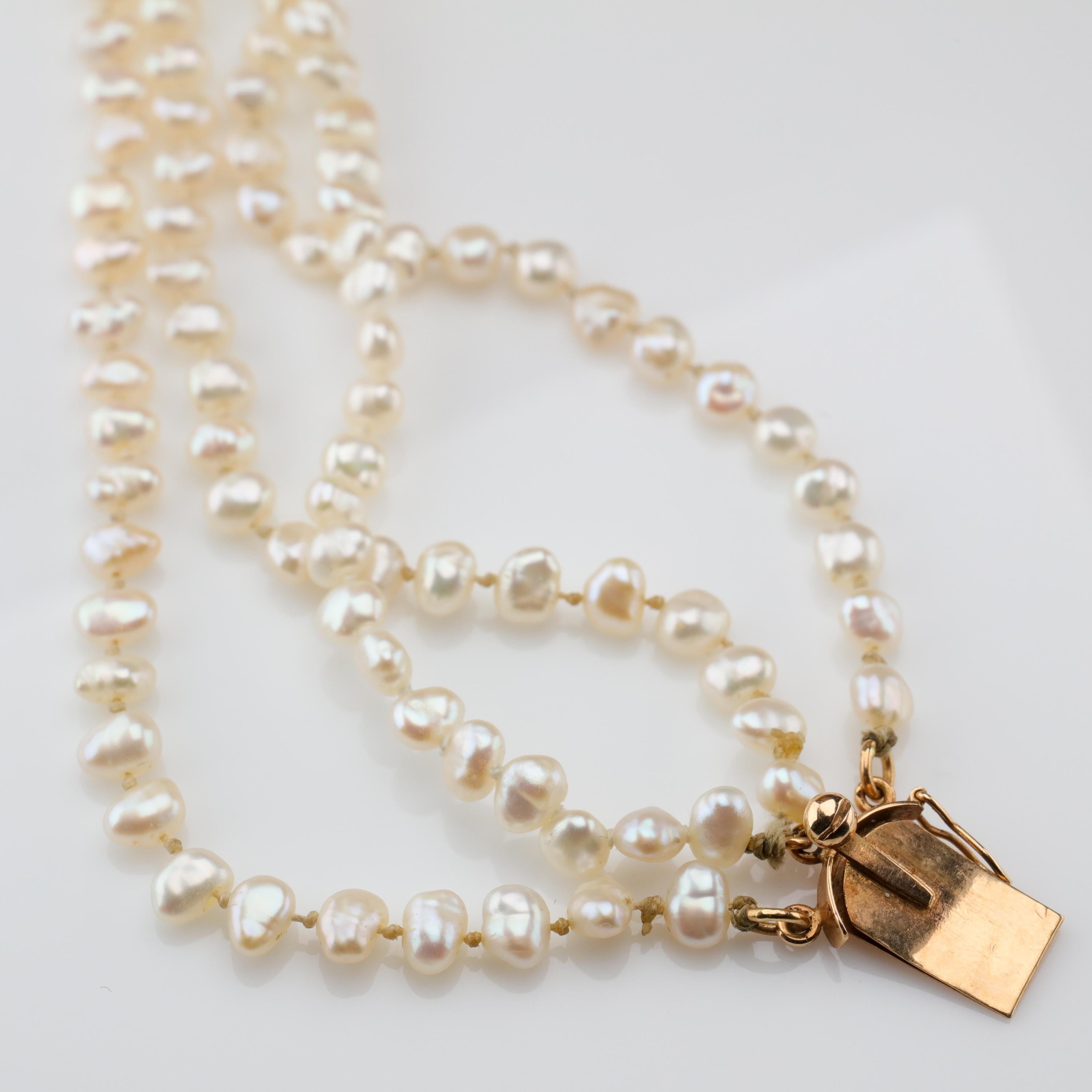 Gump's Pearl and Opal Necklace Features Rare & Authentic Biwa Pearls 5