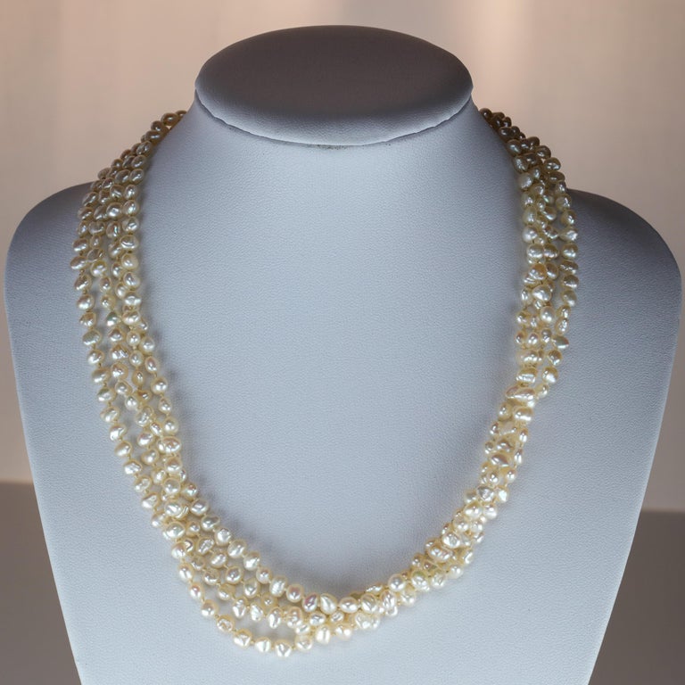 Gump's Pearl and Opal Necklace Features Rare and Authentic Biwa Pearls