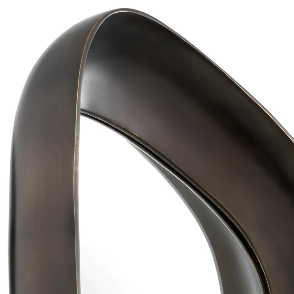 Espejo Mediano Bronce Lago Aluminio en venta