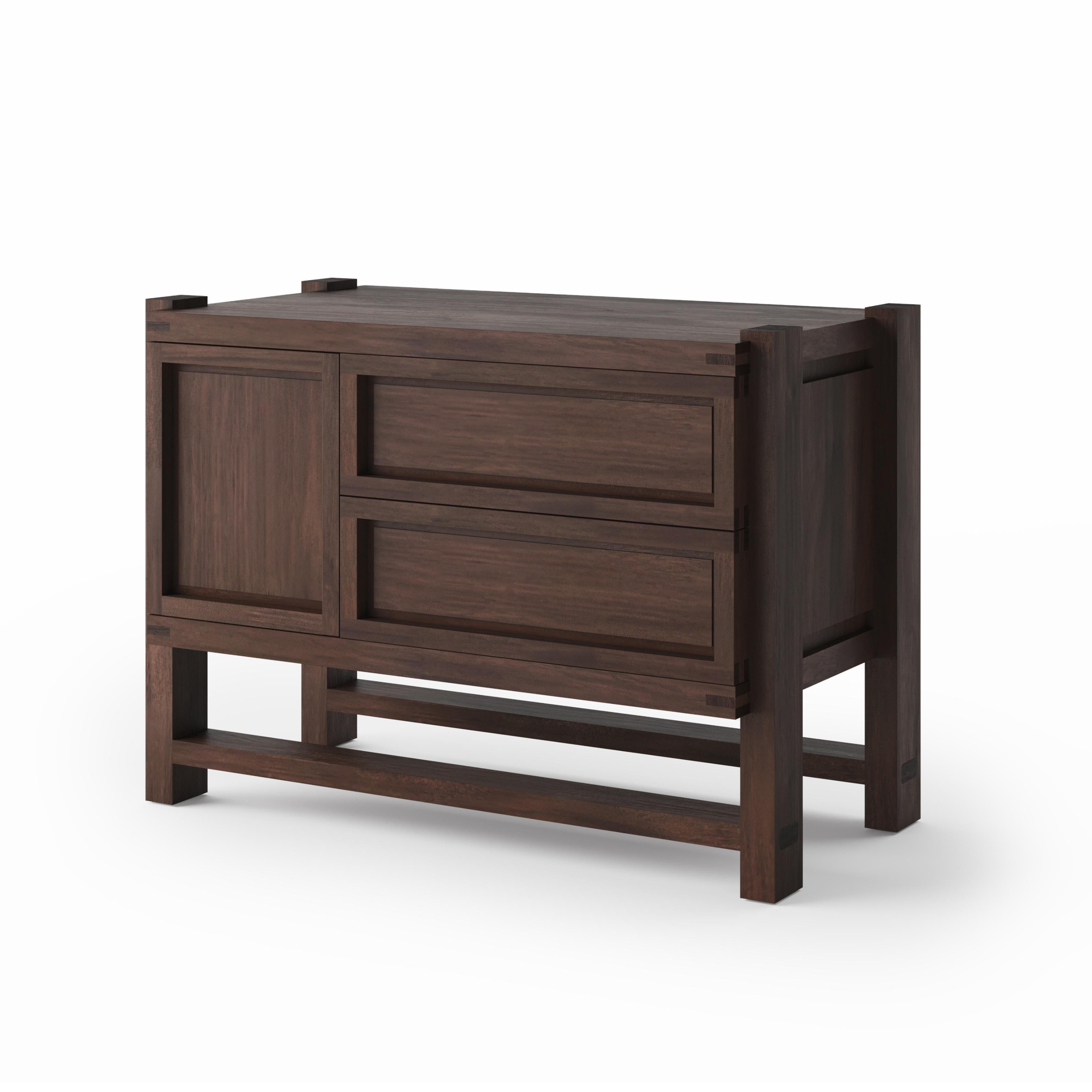 Our Lake Collection combines iconic mid-century French design with Californian influences. Our enduring design is now offered as a chest. Crafted to highlight the beauty of natural materials, the Lake Chest's exposed joinery is paired with raised