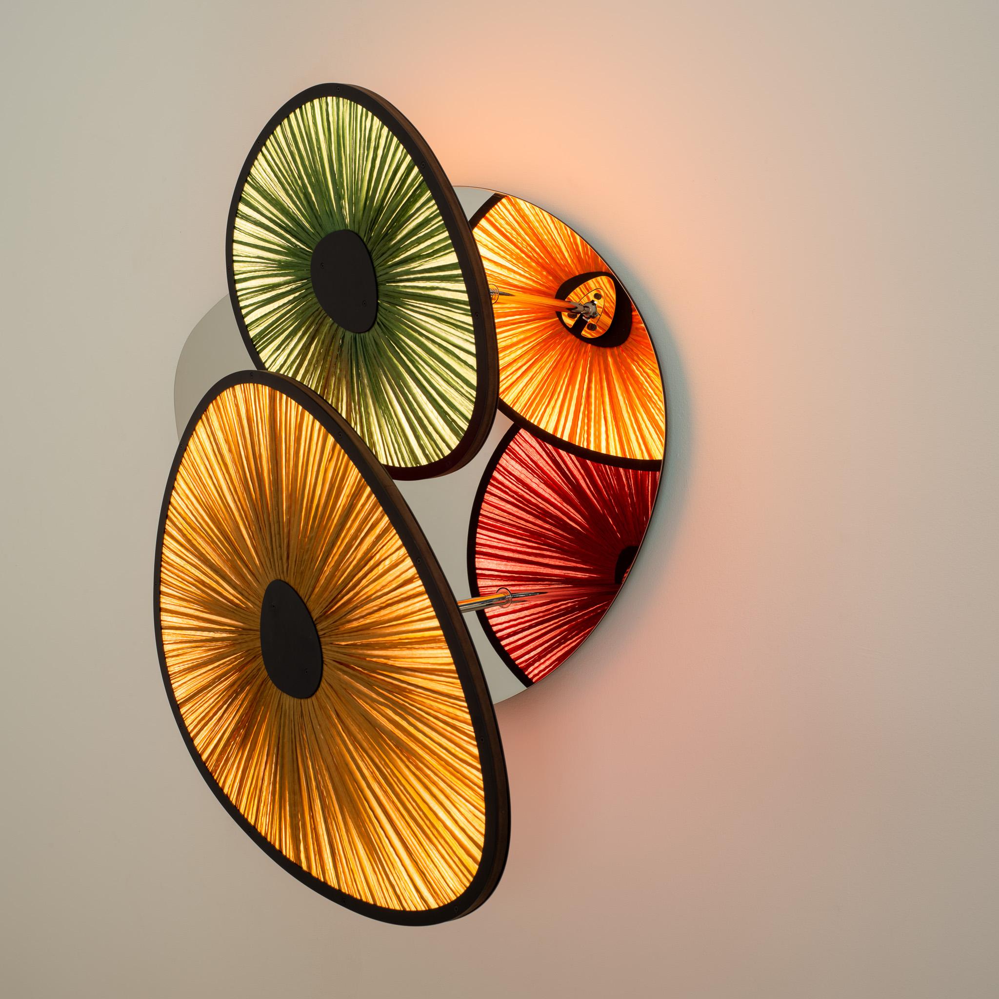 Stainless Steel Lake Doiran Mirror Wall Light For Sale