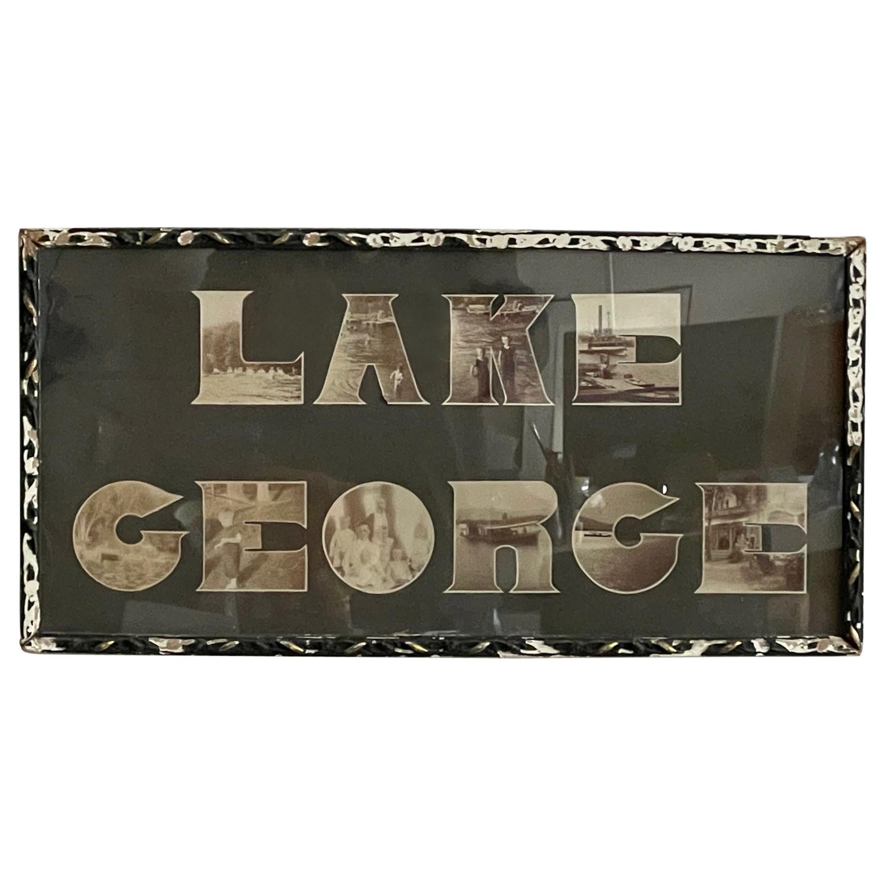 Fotografia d'epoca del lago George, 1910 circa