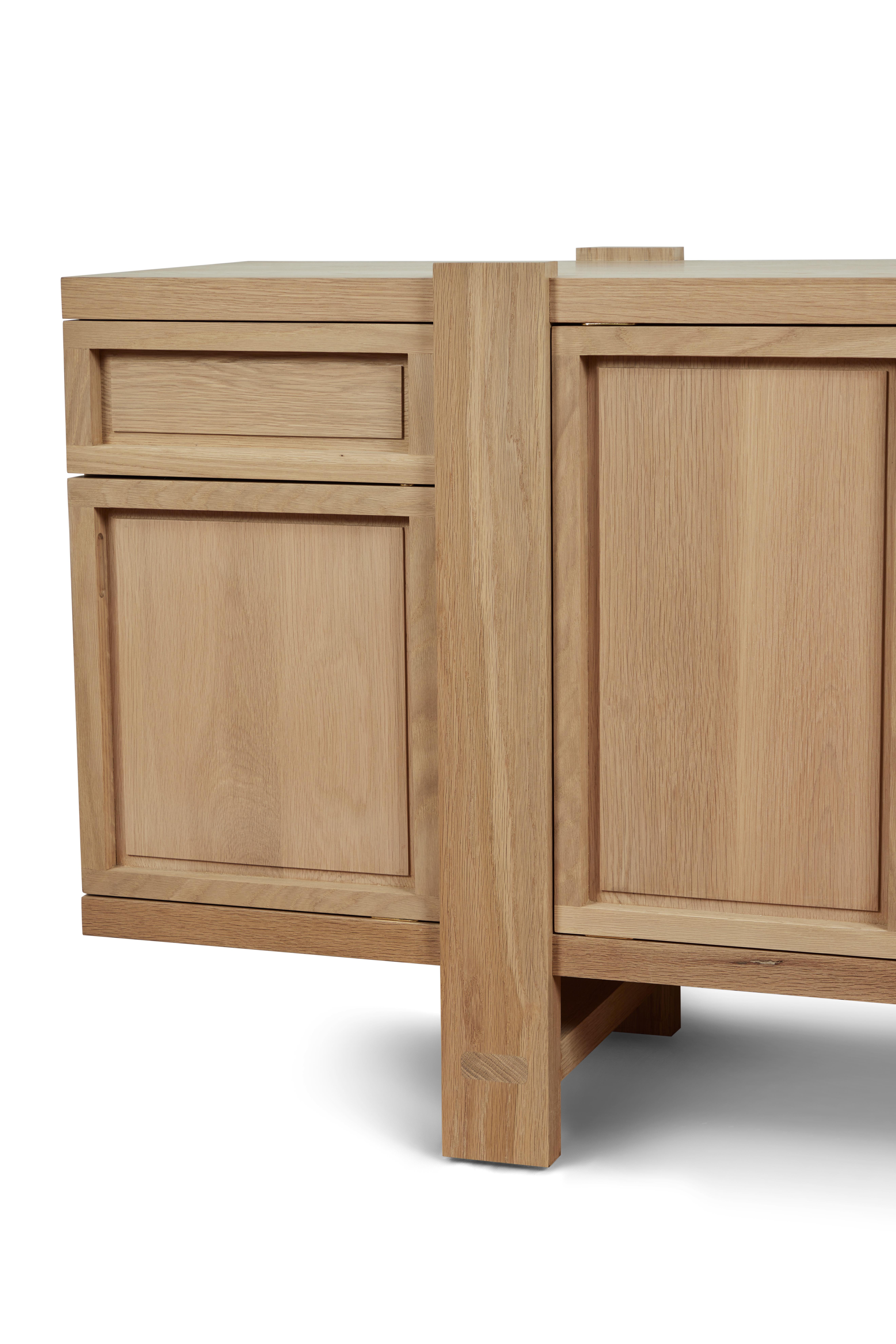 Lake Sideboard, in Natural White Oak, by August Abode In New Condition For Sale In Los Angeles, CA