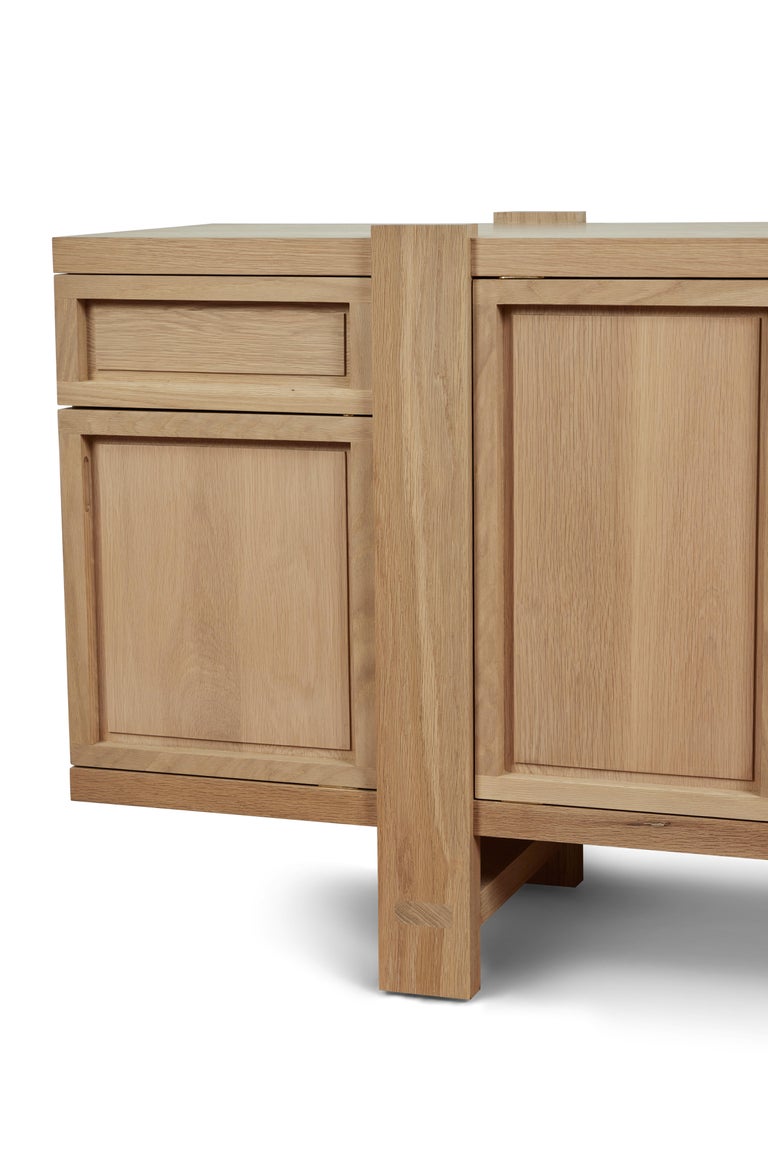 Lake Sideboard, in Natural White Oak, by August Abode In New Condition For Sale In Beverly Hills, CA