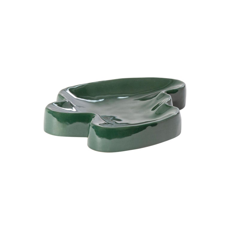 Lake small emerald tray by Pulpo
Dimensions: D27 x W20 x H4 cm
Materials: ceramic

Also available in different colors. 

These charming additions allow you to create a true tablescape environment; from the tones and textures of the urban