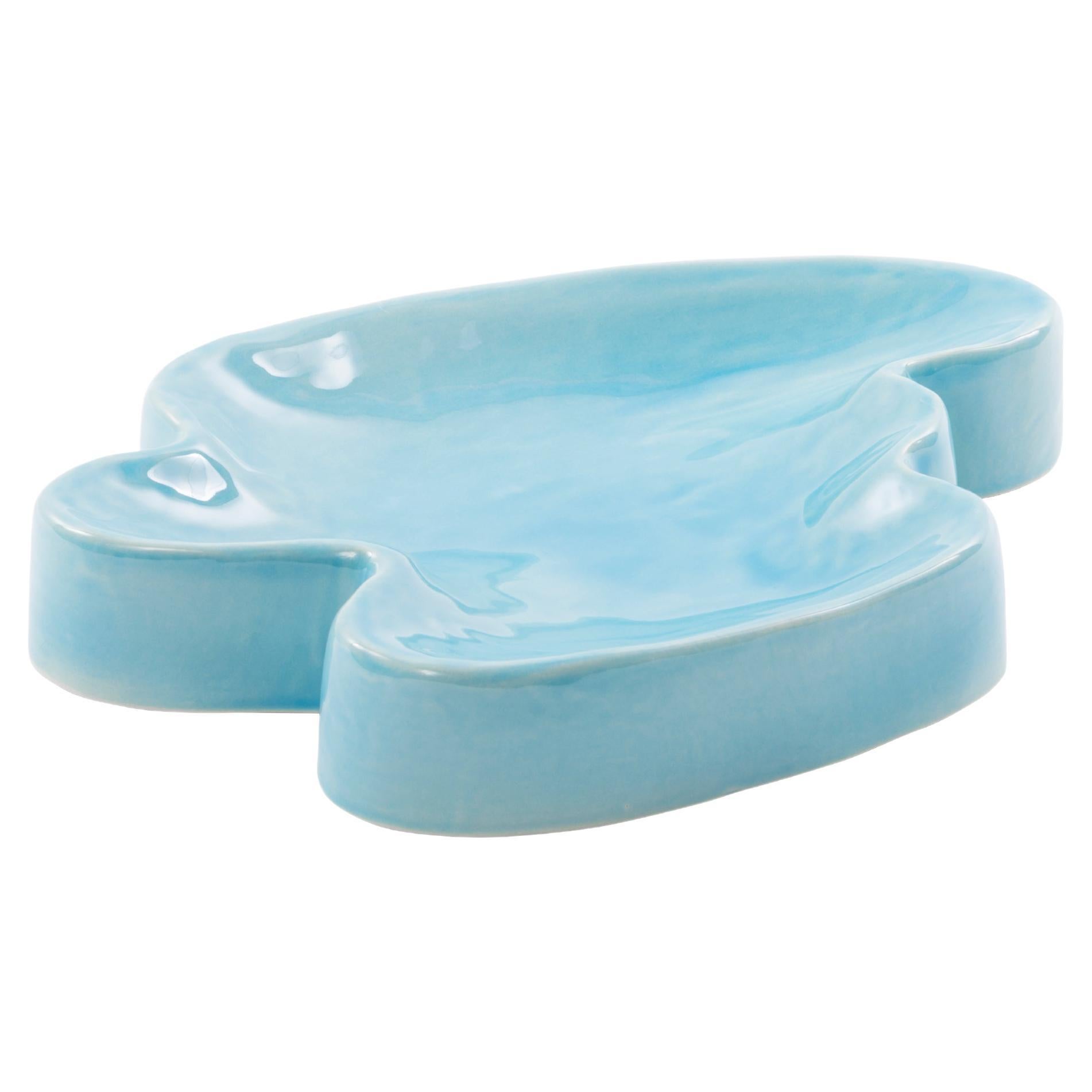 Lake Small Tropical Turquoise Tray by Pulpo
