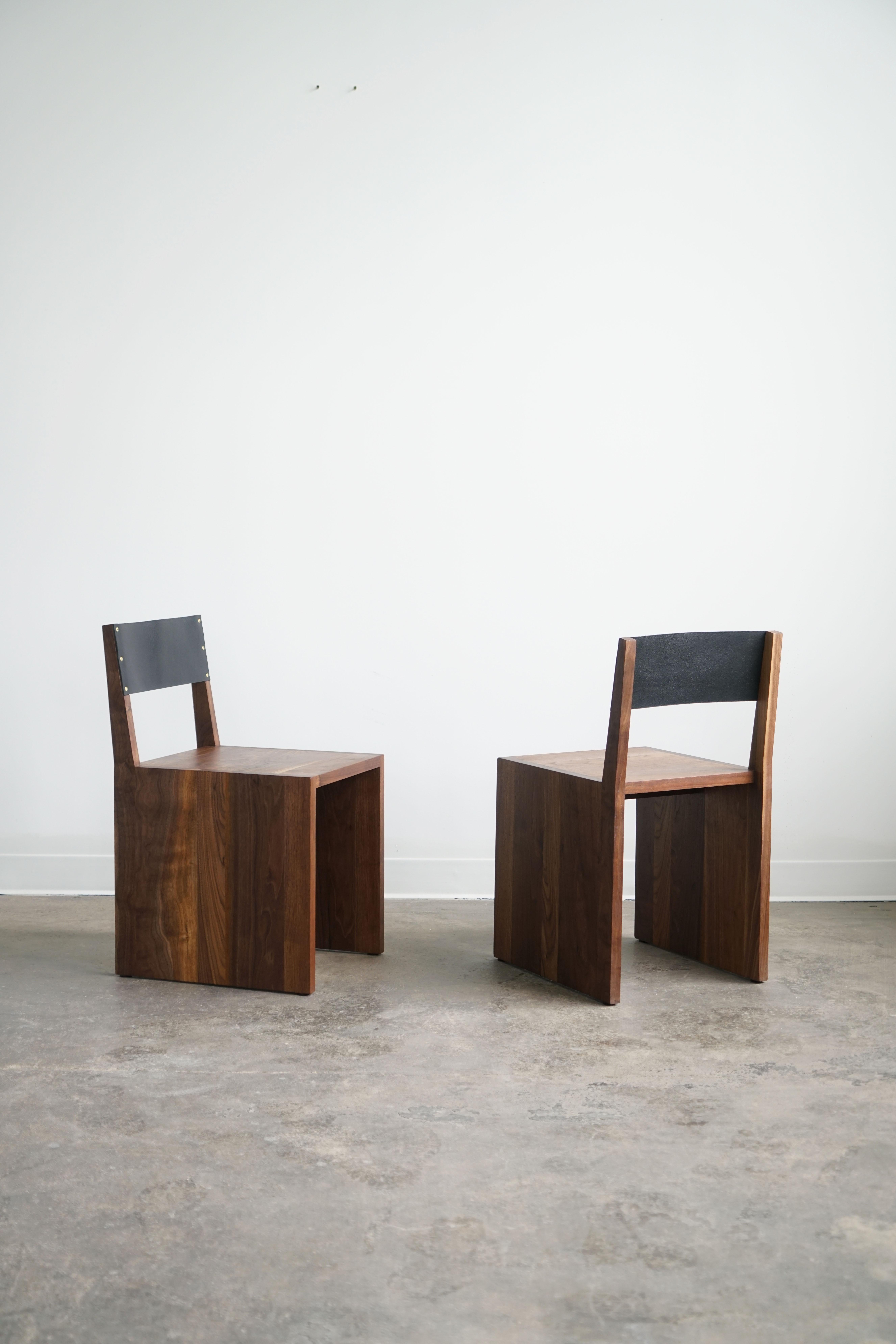 Minimalist Lake Street Chairs in Walnut by Last Workshop, 2021 For Sale
