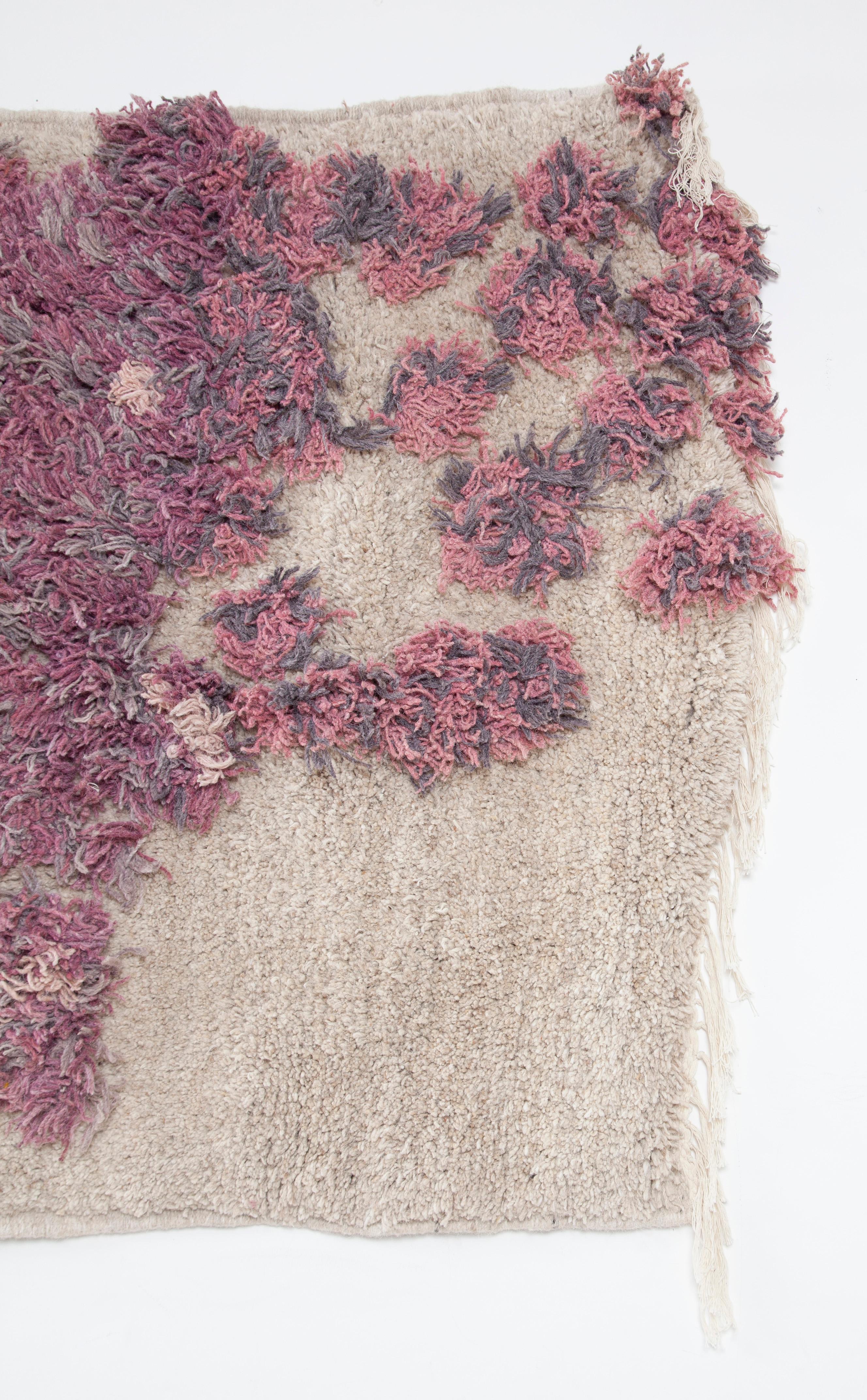 Folk Art Lake, Wool Wall Carpet Hand Knotted in Ethiopia, Designed by Hettler.Tüllmann For Sale