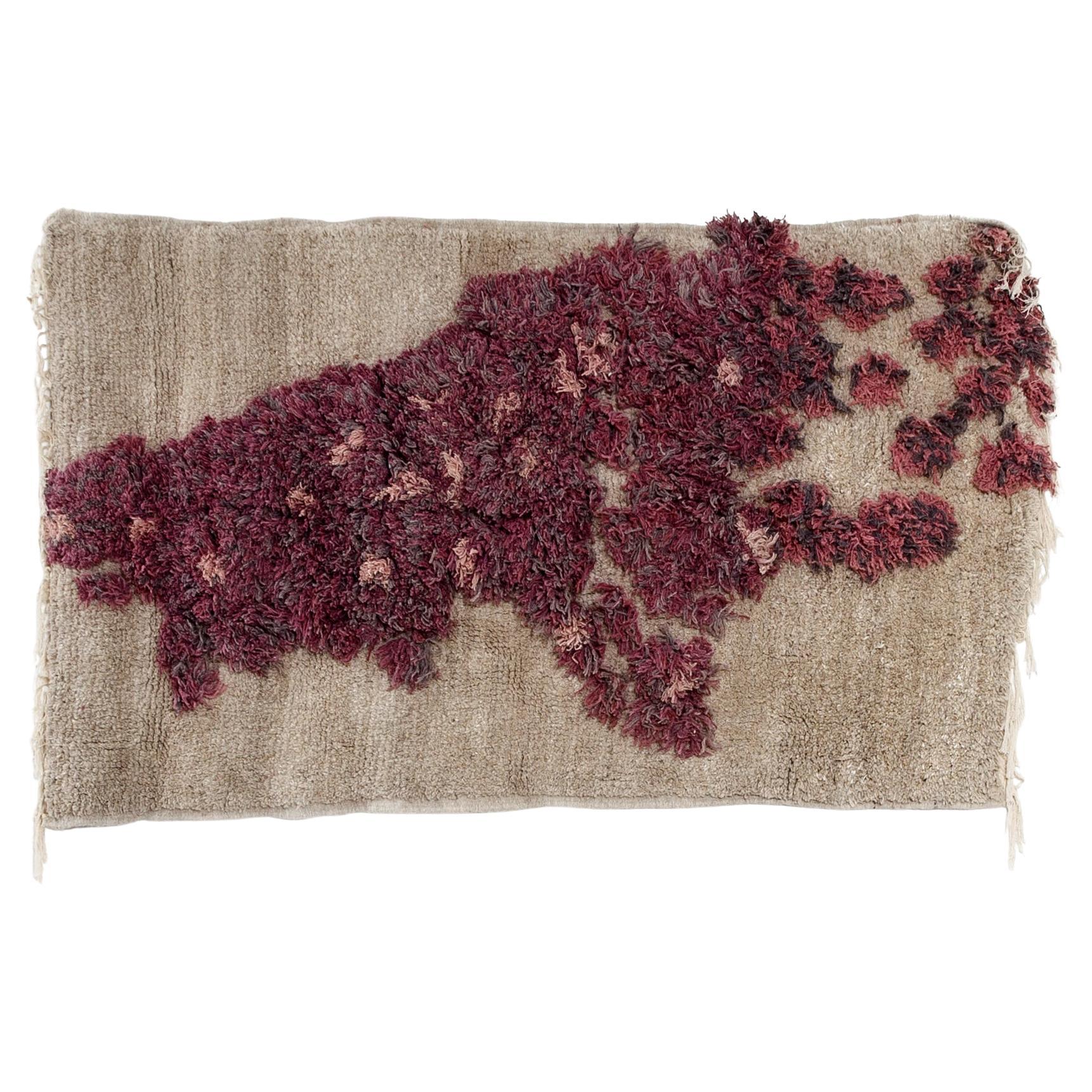 Lake, Wool Wall Carpet Hand Knotted in Ethiopia, Designed by Hettler.Tüllmann For Sale