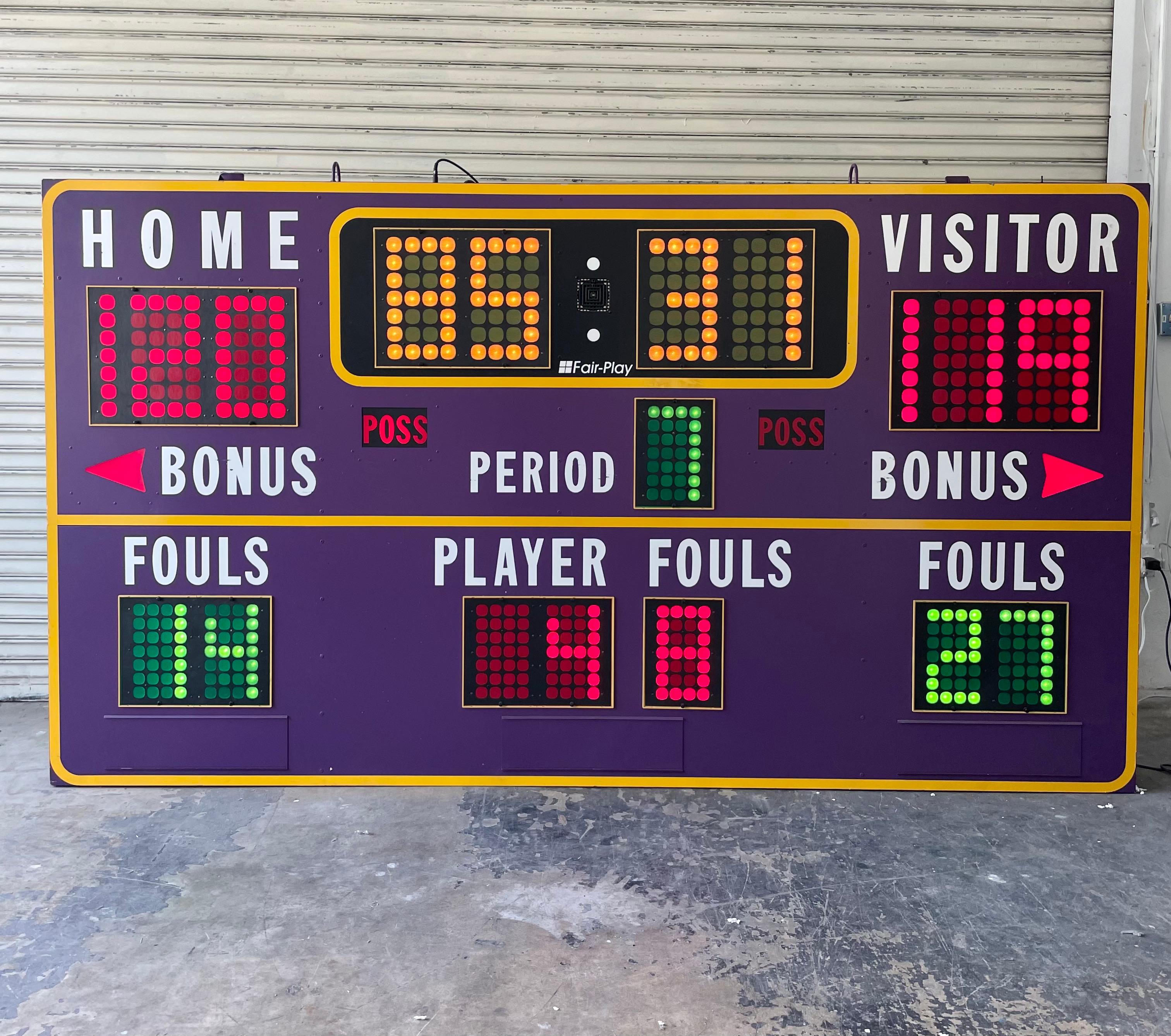 Lakers Practice Facility Basketball Scoreboard 5