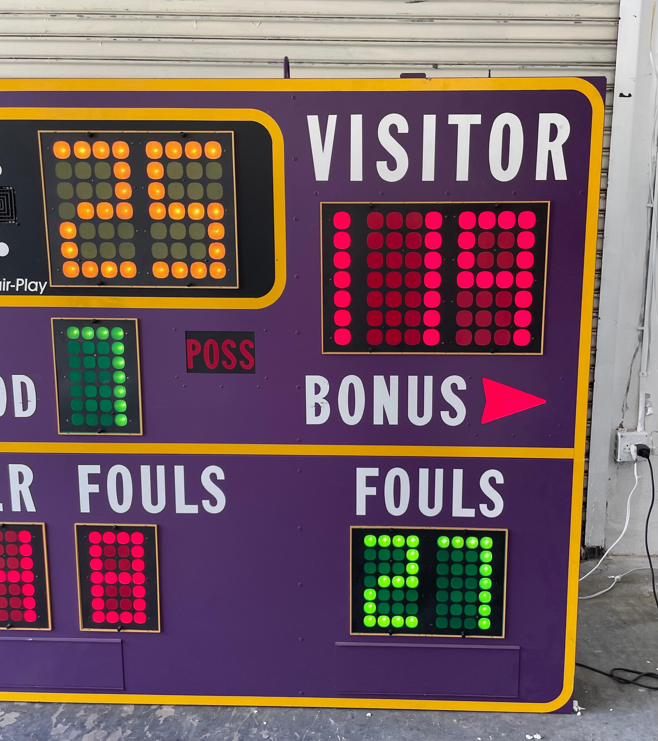 Lakers Practice Facility Basketball Scoreboard 3