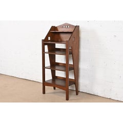 Lakeside Craft Shops Mission Oak Arts & Crafts Cutout Bookcase or Magazine Rack