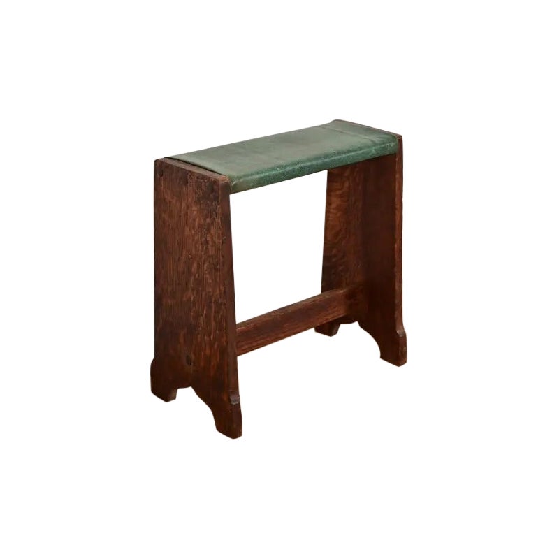 Lakeside Craft Shops Mission Oak Arts & Crafts Footstool, Circa 1900 For Sale