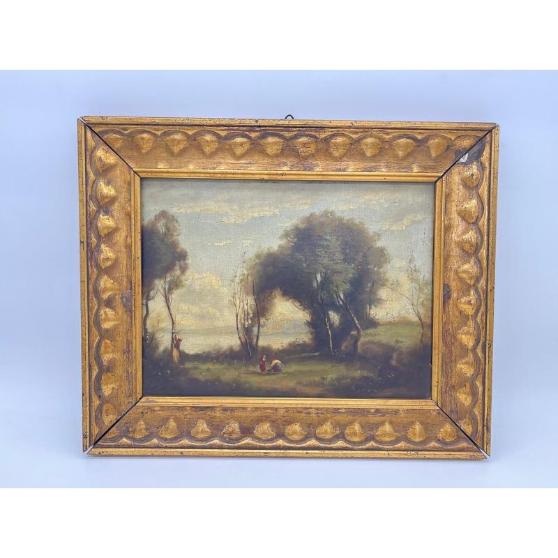 Seelandschaft, Öl auf Leinwand, gerahmt, 1890 im Angebot 9