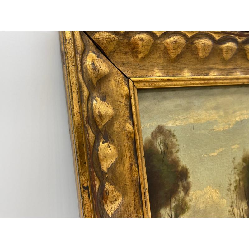 Seelandschaft, Öl auf Leinwand, gerahmt, 1890 (19. Jahrhundert) im Angebot