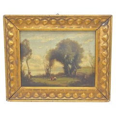 Paisaje lacustre, óleo sobre lienzo, enmarcado, 1890