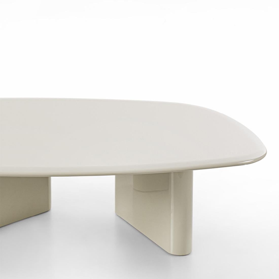 Hand-Crafted Lakk Beige H30 Coffee Table For Sale