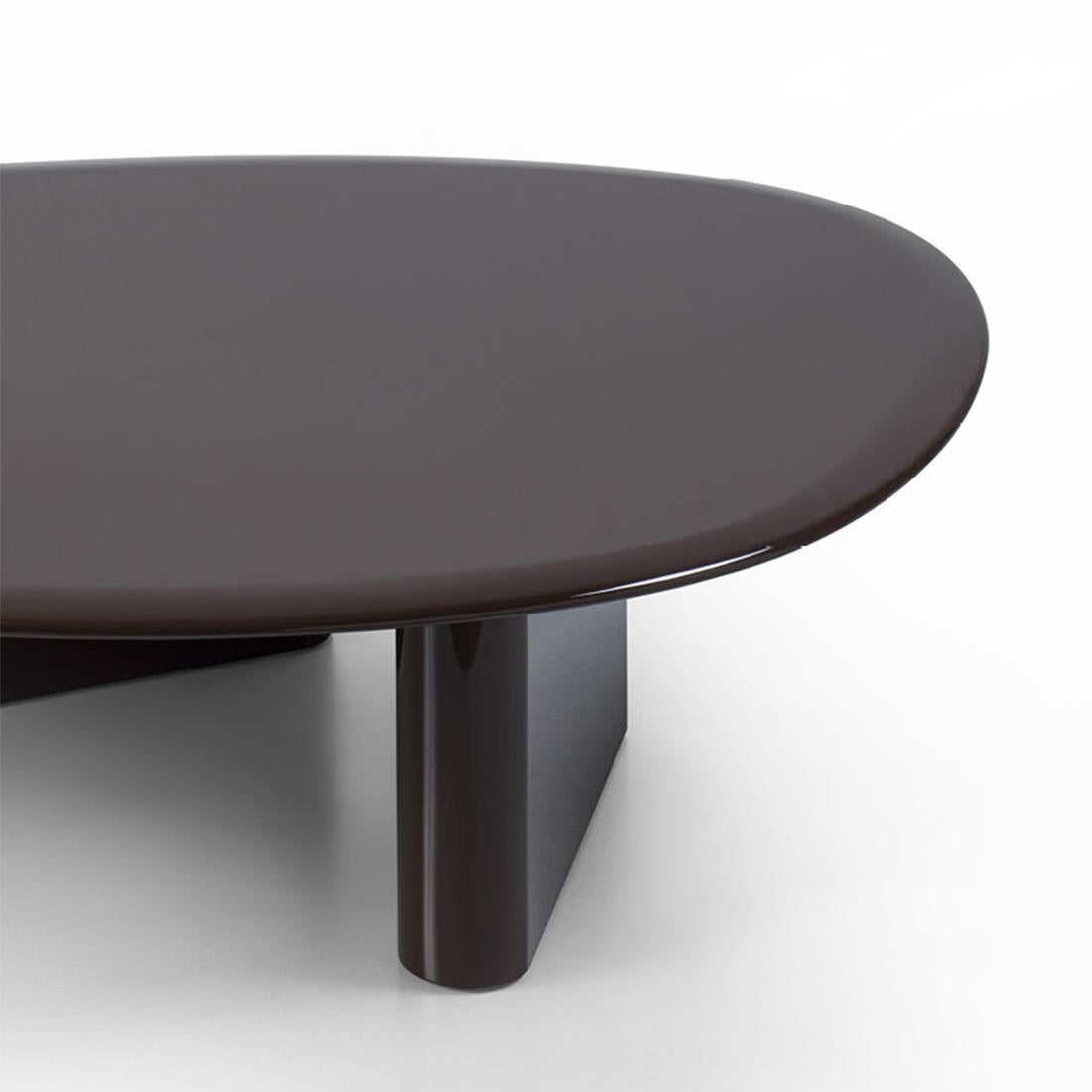 Hand-Crafted Lakk Deep Brown H25 Coffee Table For Sale