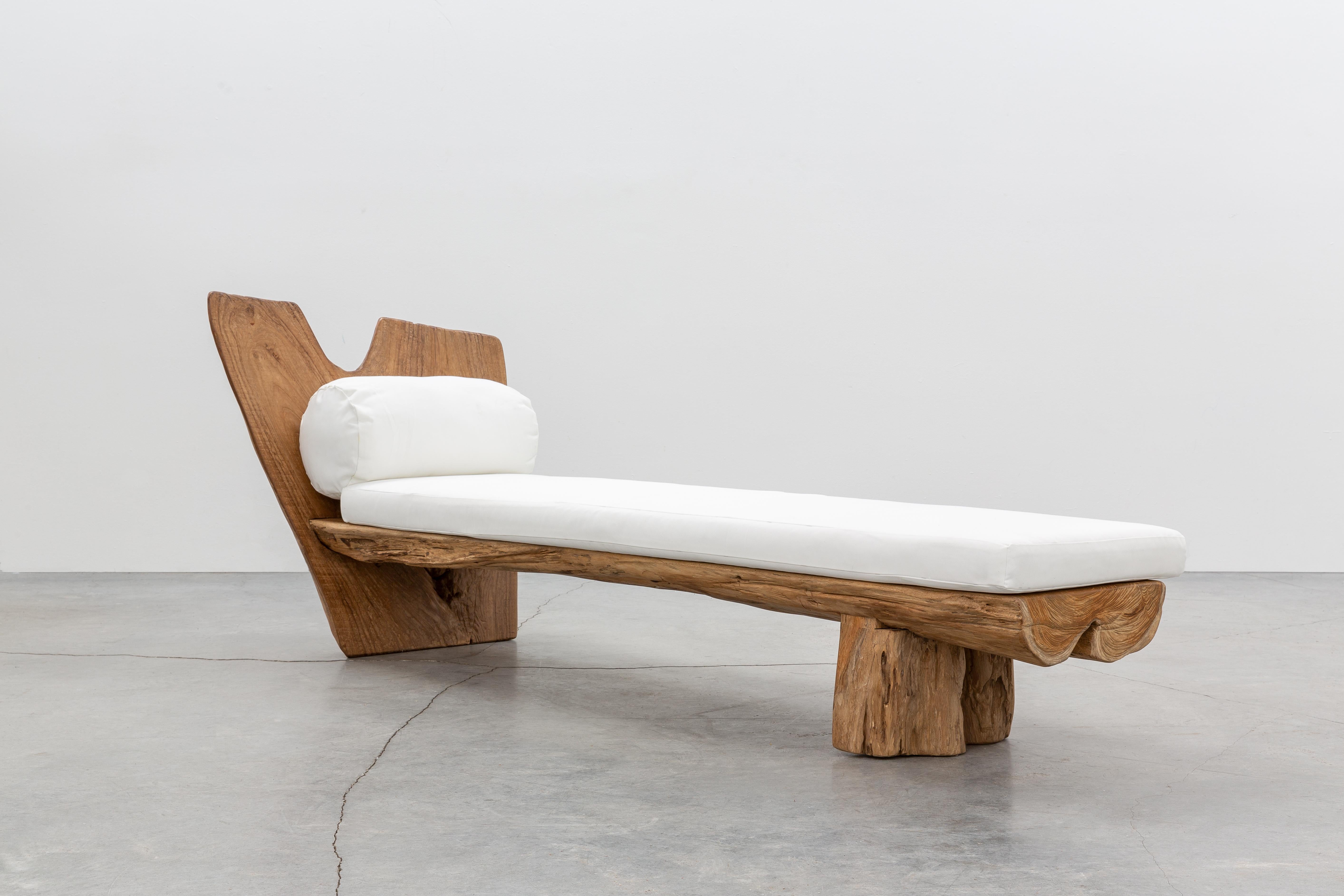 Modern Lakkar Wood Chaise by CEU Studio, Represented by Tuleste Factory For Sale