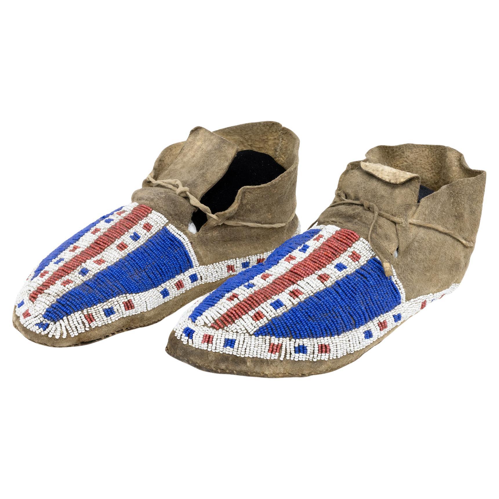 Lakota Sioux Beaded Moccasins