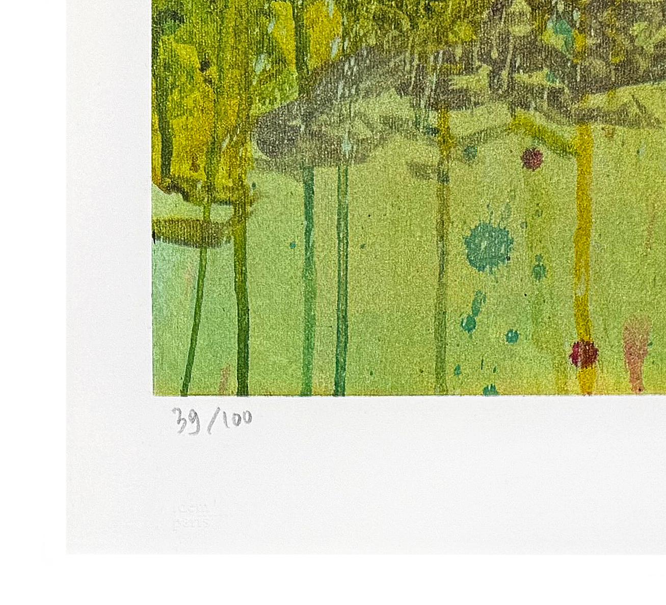 Dreamer (framed hand signed lithograph) - Street Art Print by Laksamana Ryo