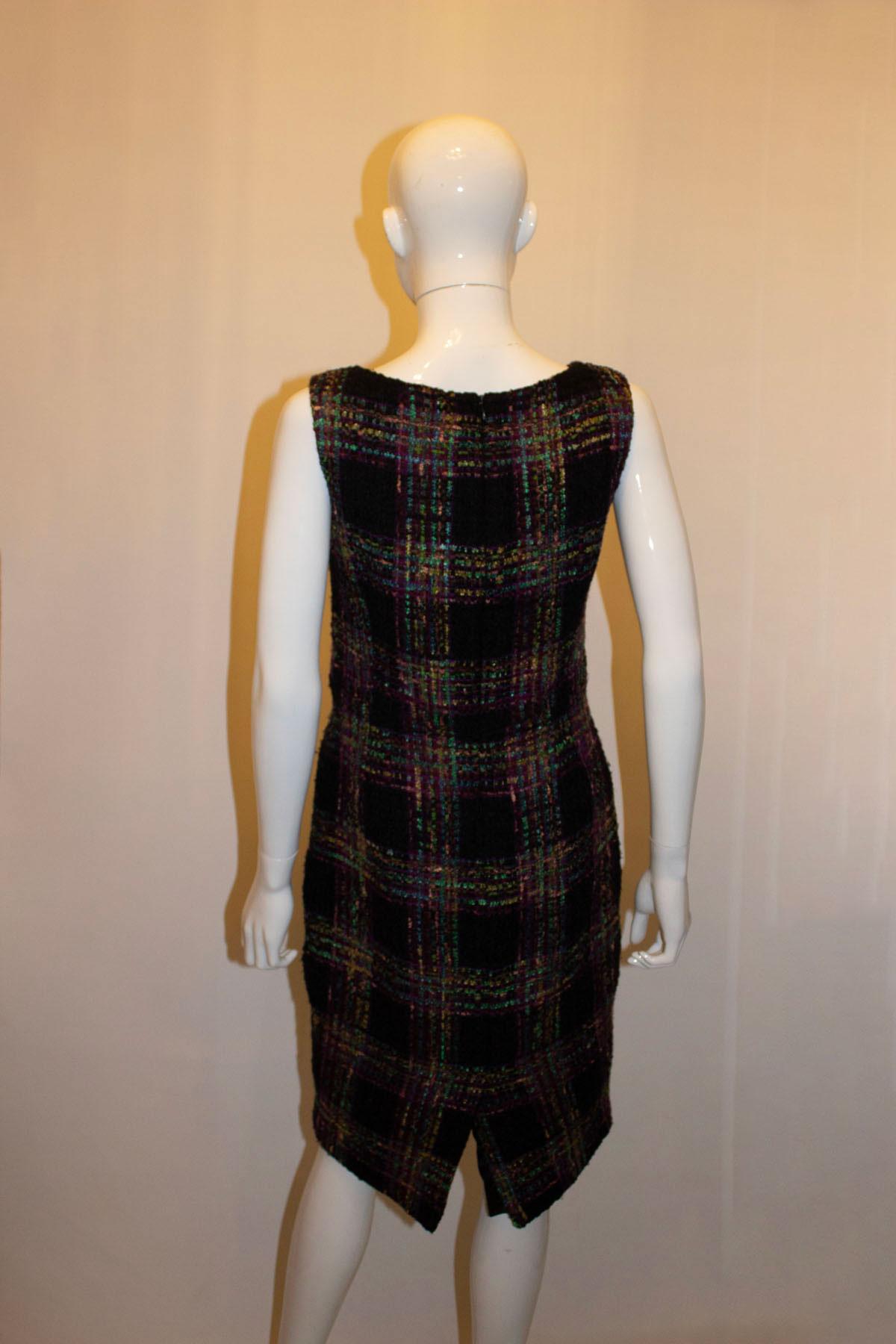 Women's Lalage Beumont Boucle Multi colour Dress For Sale