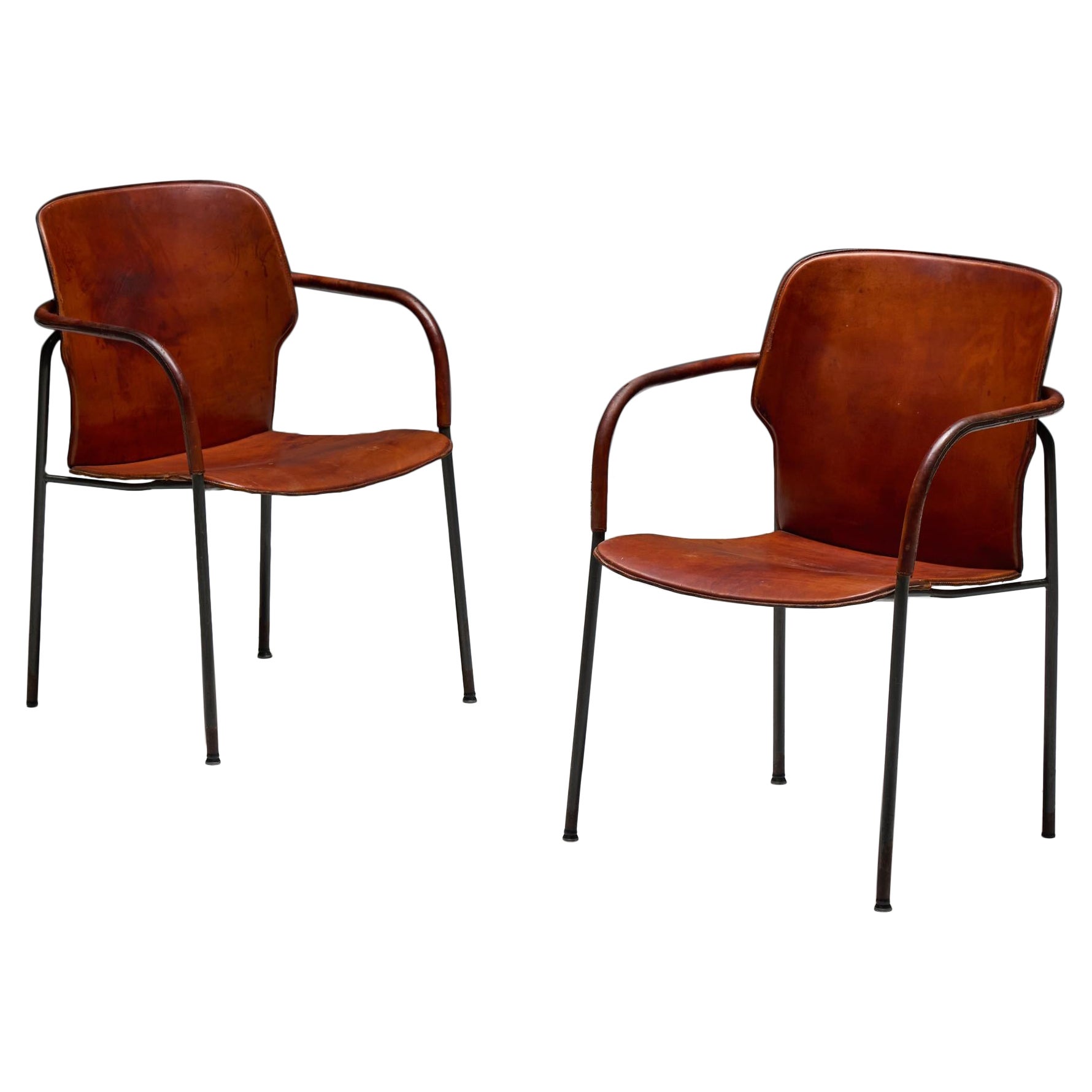 "Lalanda" Armchairs by Gianfranco Frattini, Spain, 1980s in vendita