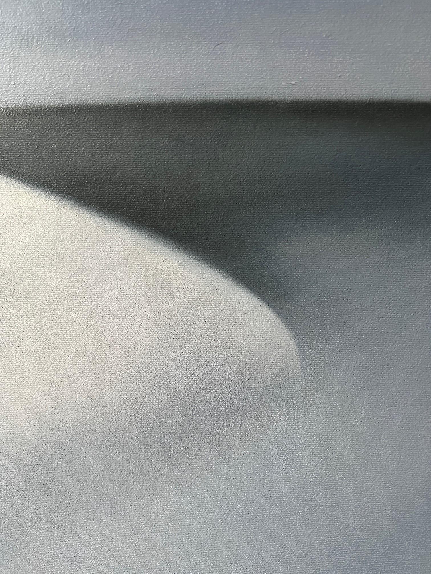 All Shades of Grey No 1  48 X 36 - Abstract Painting by Lalani Nan