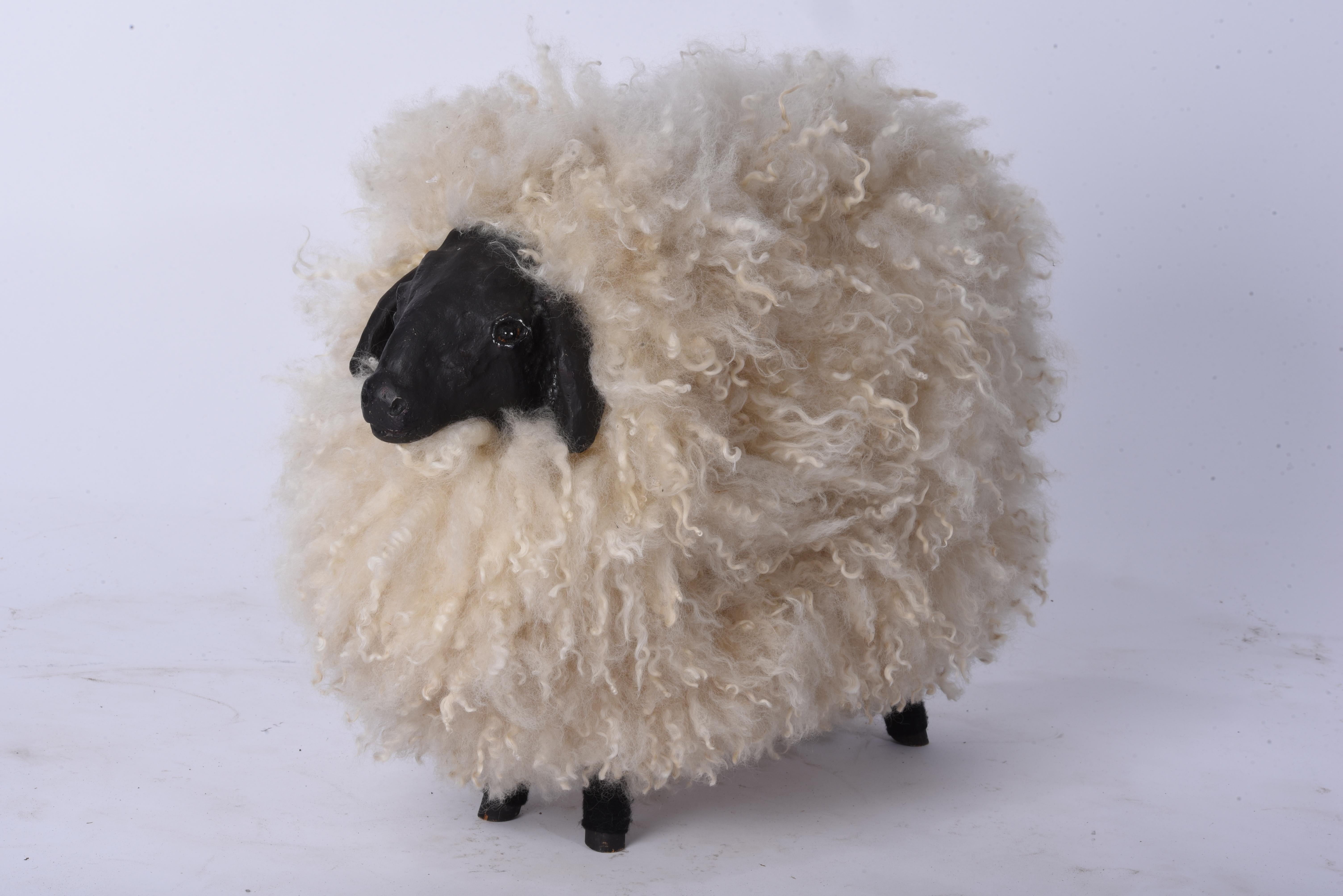 sheep ottoman