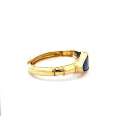 Armreif aus 18 Karat Gelbgold mit Lalaoonis 22,2-15.60MM Lapislazuli und Lazuli