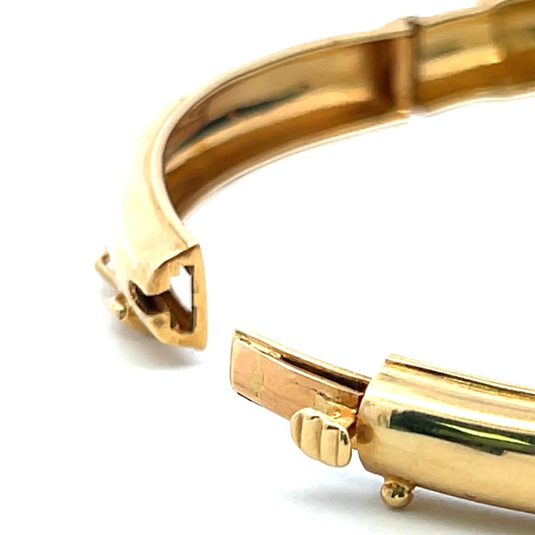 Lalaoonis 22.2-15,60MM Bracelet jonc en or jaune 18 carats et lapis-lazuli en vente 4