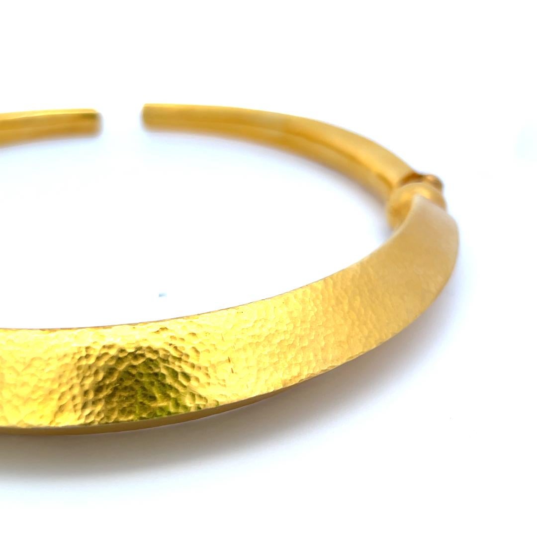 Lalaoonis Vintage 101,30 Gramm 18 Karat Gelbgold Choker Halskette im Angebot 1