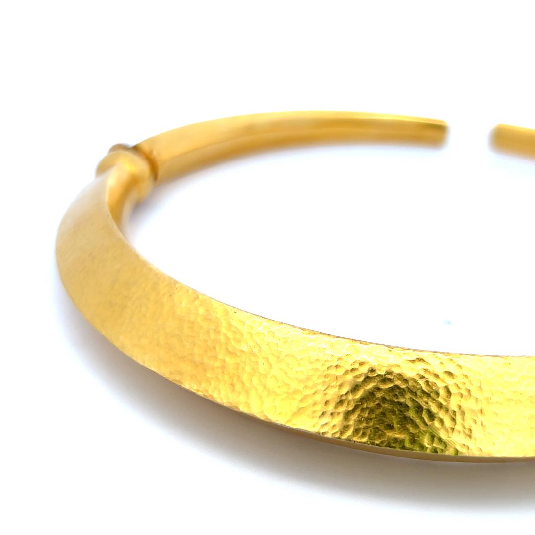 Lalaoonis Vintage 101,30 Gramm 18 Karat Gelbgold Choker Halskette im Angebot 2