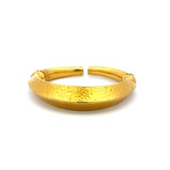 Lalaoonis Vintage 40 Grams 18 Karat Yellow Gold Bangle Bracelet
