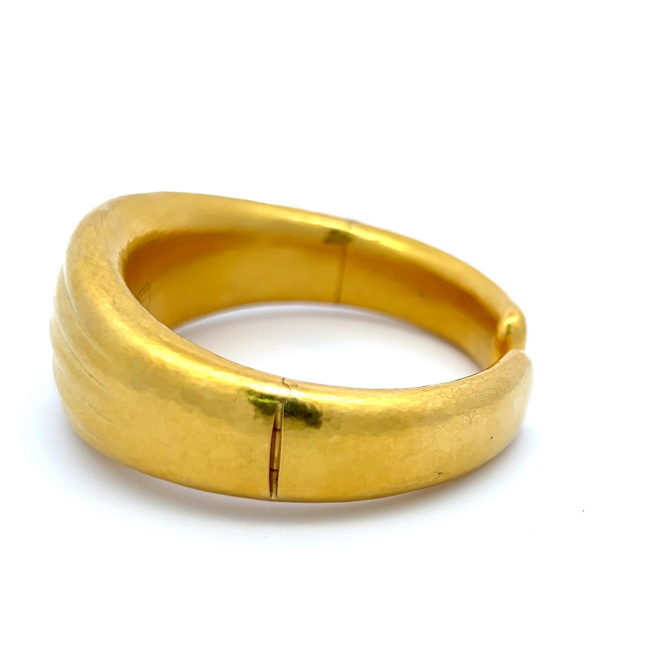 Lalaoonis Manchette vintage en or jaune 18 carats 65,20 grammes en vente 2