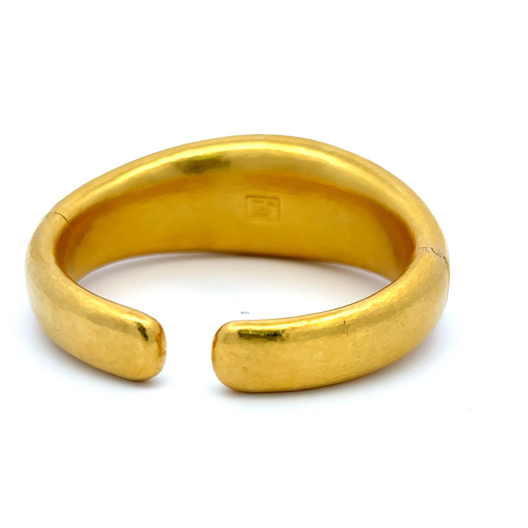 Lalaoonis Manchette vintage en or jaune 18 carats 65,20 grammes en vente 3