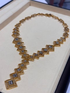 Lalaounis 18 Karat Gold and Diamond Necklace, circa 1970s–1980s